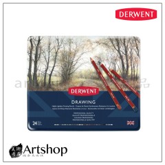 英國 Derwent 德爾文 Soft Drawing 炭精色鉛筆 (24色) 0700672